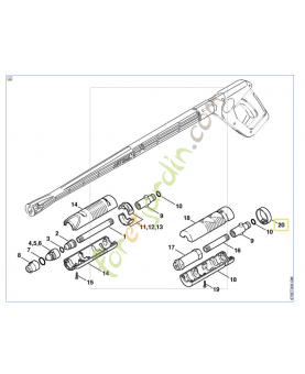 Bague 4900-505-0600. Pièce détachée Stihl / Vicking