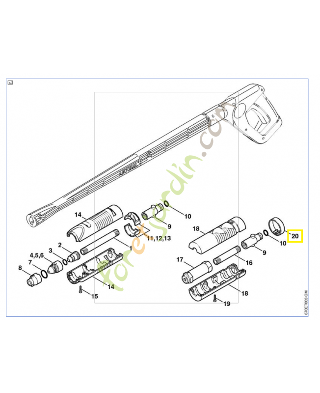 Bague 4900-505-0600. Pièce détachée Stihl / Vicking Bague 4900-505-0600. Pièce détachée Stihl / Vicking