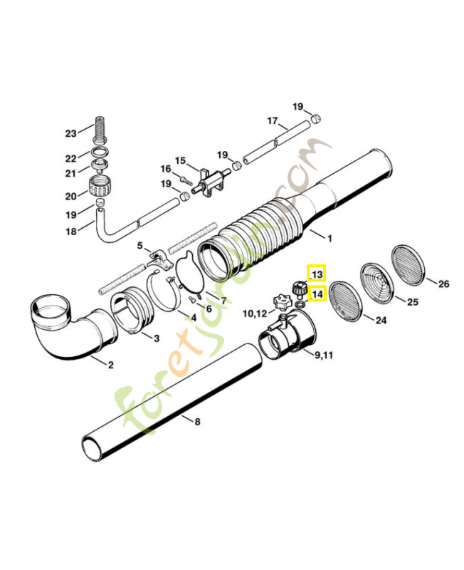 Buse d 0,8mm 4203-700-6312. Pièce de rechange Sithl / Vicking