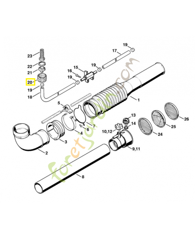 Raccord fileté 4203-708-3100. Pièce de rechange Sithl / Vicking Raccord fileté 4203-708-3100. Pièce de rechange Sithl / Vicking