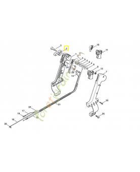 Levier de réglage 4203-182-2900. Pièce de rechange Sithl / Vicking