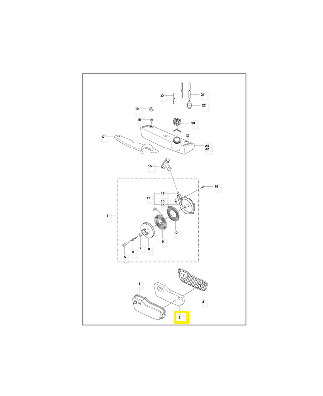Filtre a air 537061901. Pièce de rechange Husqvarna