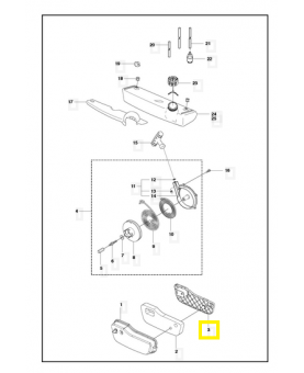 Grille 537062001. Pièce de rechange Husqvarna