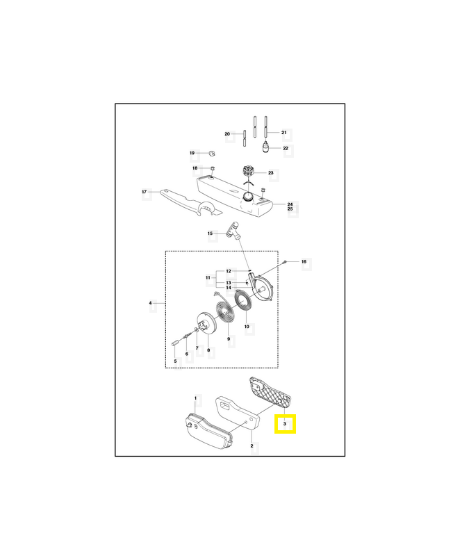 Grille 537062001. Pièce de rechange Husqvarna