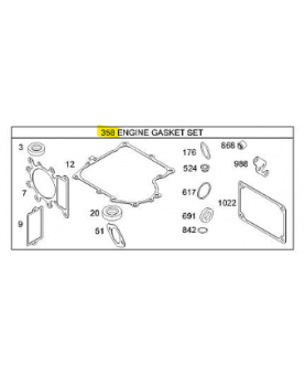 691580 Jeu de joints moteur