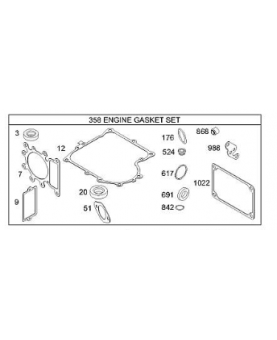 495993 Jeu de joints moteur