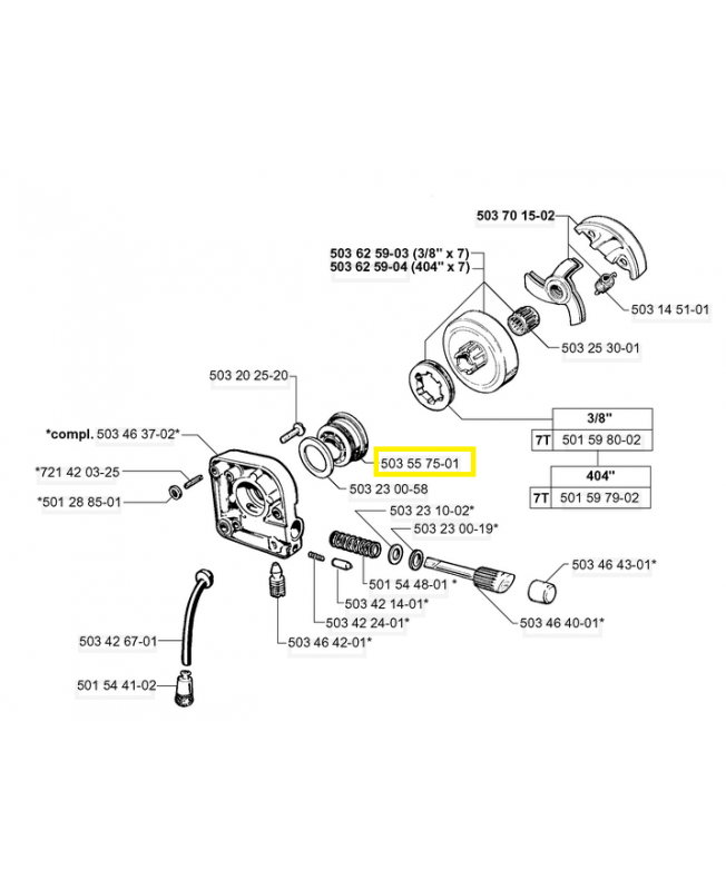 Roue 503557501. Pièce de rechange Husqvarna Roue 503557501. Pièce de rechange Husqvarna