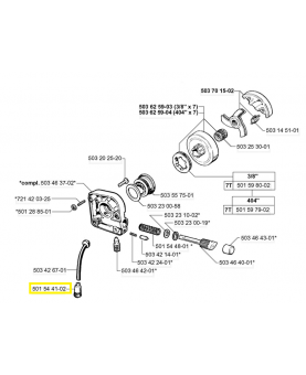 Filtre a huile 501544102. Pièce de rechange Husqvarna