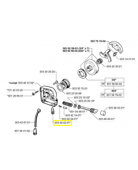 Vis 503464201. Pièce de rechange Husqvarna