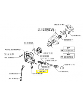 Ressort 503422401. Pièce de rechange Husqvarna