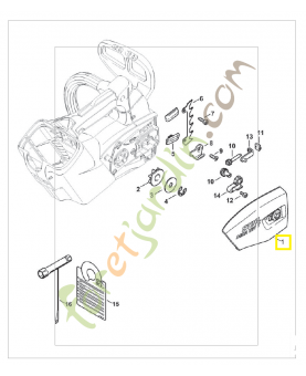 Couvercle de pignon 1252-640-1702. Pièce détachée Stihl / Vicking