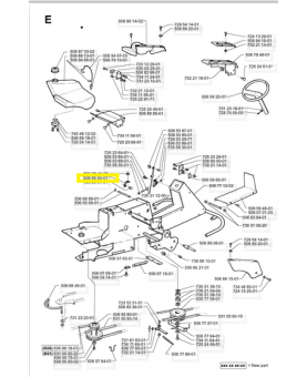 Ecrou 733784023. Pièce de rechange Husqvarna