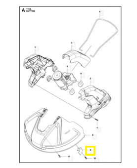 couteau 330mm 585340901. Pièce de rechange Husqvarna