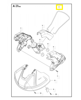 Anneau 586480101. Pièce de rechange Husqvarna