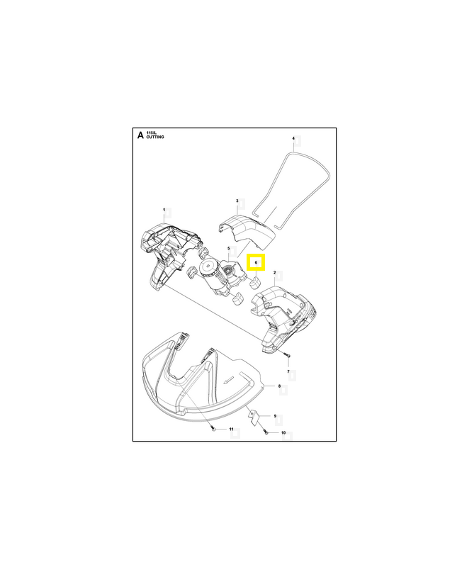 Coussinet 590390301. Pièce de rechange Husqvarna