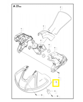 Capot protecteur 585339201. Pièce de rechange Husqvarna