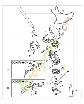 Ventilateur 4863-600-3200. Pièce détachée Stihl / Vicking