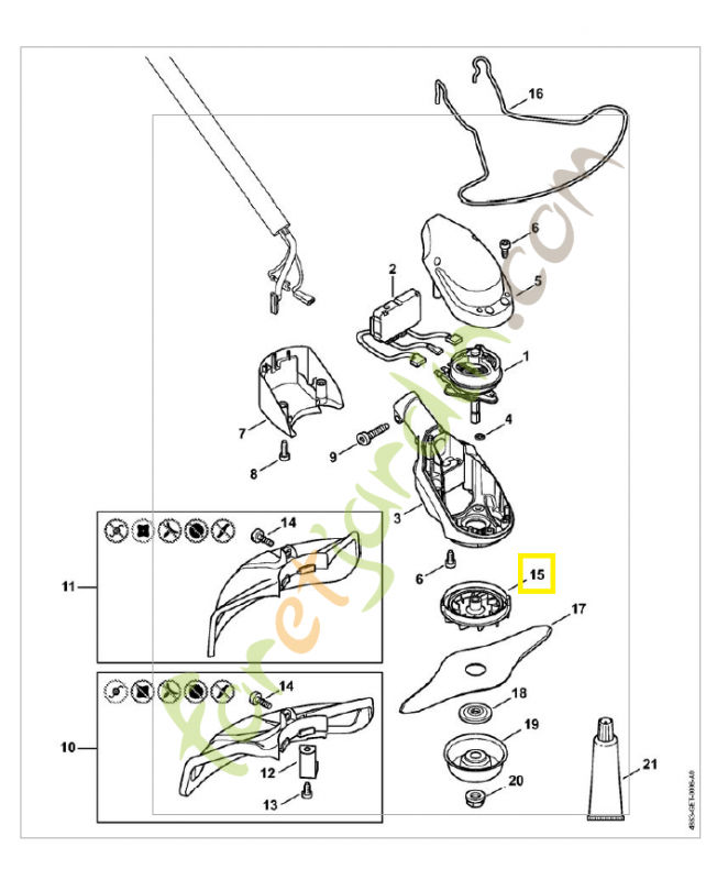 Ventilateur 4863-600-3200. Pièce détachée Stihl / Vicking