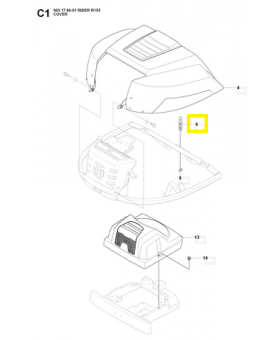 Attache 506599601. Pièce de rechange Husqvarna