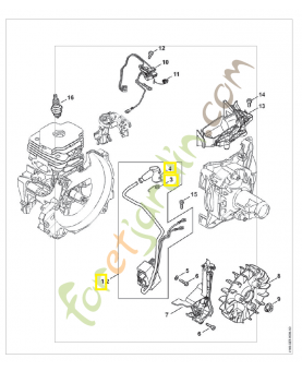 Boitier électronique stihl ref. 4148-400-4712 Remplace référence 4148-400-4710