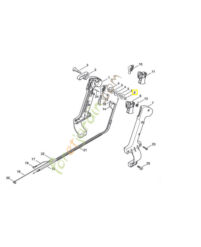 Circlip 1120-122-9000. Pièce de rechange Sithl / Vicking