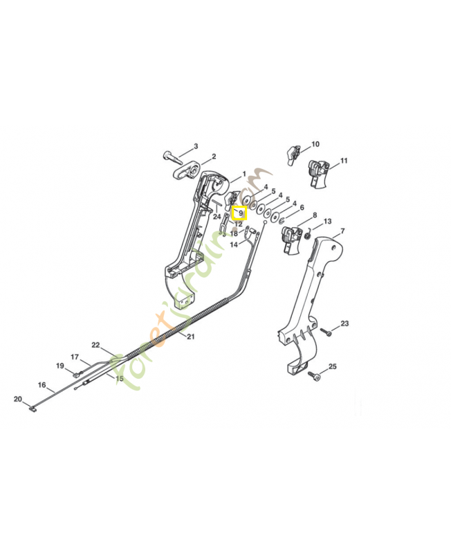 Curseur 4203-430-0102. Pièce de rechange Sithl / Vicking