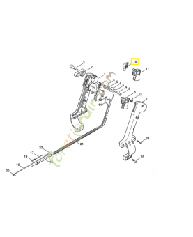 Bouton poussoir 4203-430-0101. Pièce de rechange Sithl / Vicking