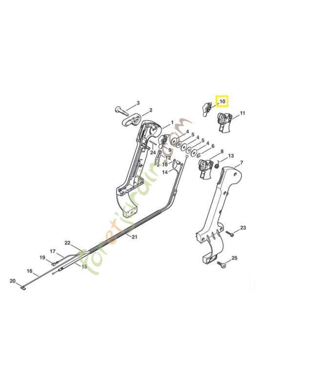 Bouton poussoir 4203-430-0101. Pièce de rechange Sithl / Vicking Bouton poussoir 4203-430-0101. Pièce de rechange Sithl / Vicking