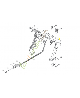 Ressort coude 4203-182-4500. Pièce de rechange Sithl / Vicking