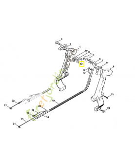 Vis cylindrique isp 4x12 9104-003-0660. Pièce de rechange Sithl / Vicking