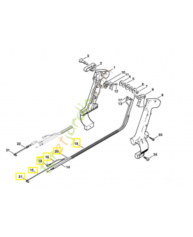 Câble court-circuit 4203-440-1102. Pièce de rechange Sithl / Vicking