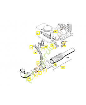 Kit de soufflage poudre et granulés 4203-007-1013. Pièce de rechange Sithl / Vicking