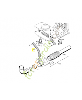 Tube soufflet 4203-701-6105. Pièce de rechange Sithl / Vicking