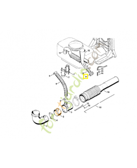 Raccord fileté 4203-708-3100. Pièce de rechange Sithl / Vicking