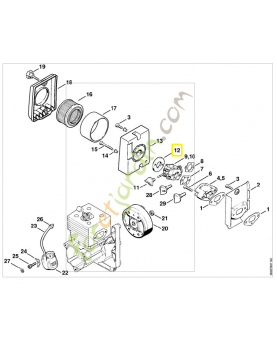 Bride (br 320l) 4203-122-1000 . Pièce de rechange Sithl / Vicking