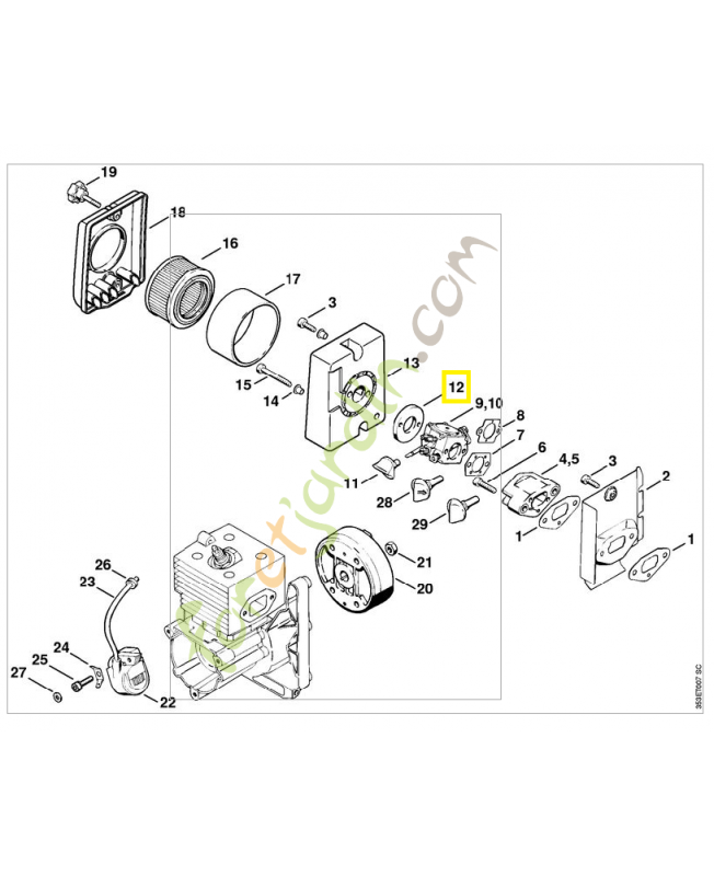 Bride (br 320l) 4203-122-1000 . Pièce de rechange Sithl / Vicking Bride (br 320l) 4203-122-1000 . Pièce de rechange Sithl / Vicking