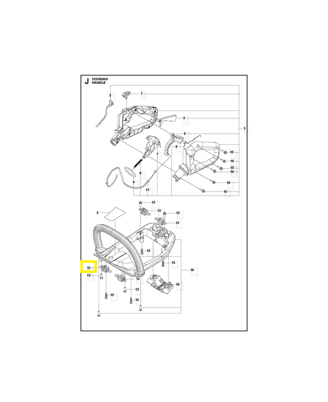 Ressort 590647701. Pièce détachée Husqvarna
