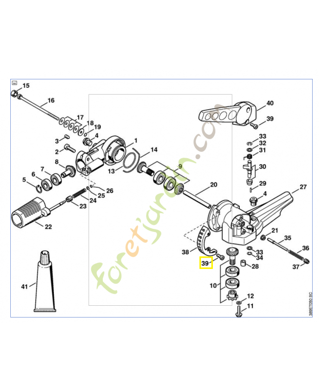 Vis cyl. m5x12 9022-341-0961. Pièce de rechange Sithl / Vicking