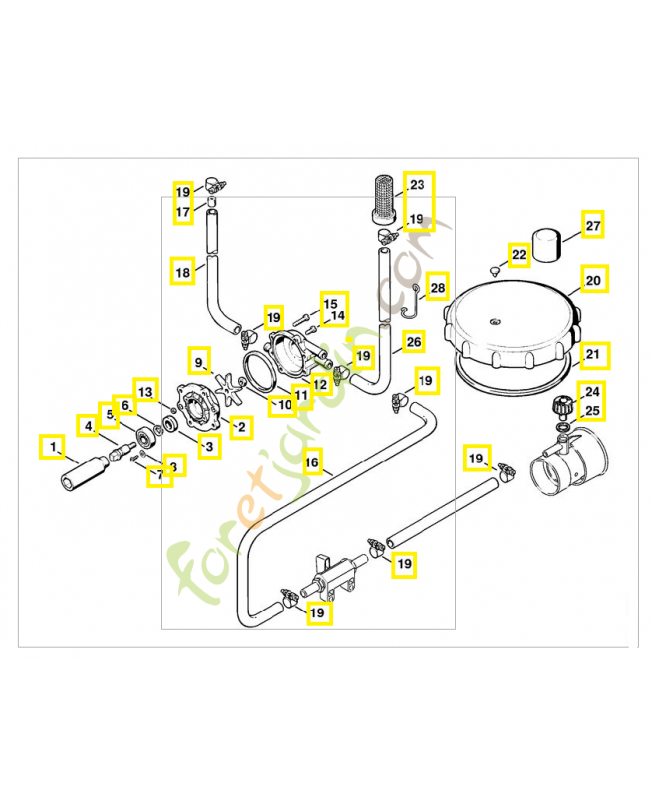 Kit de pompe de dosage ULV 4203-007-1029 .Pièce de rechange Sithl / Vicking Kit de pompe de dosage ULV 4203-007-1029 .Pièce de rechange Sithl / Vicking