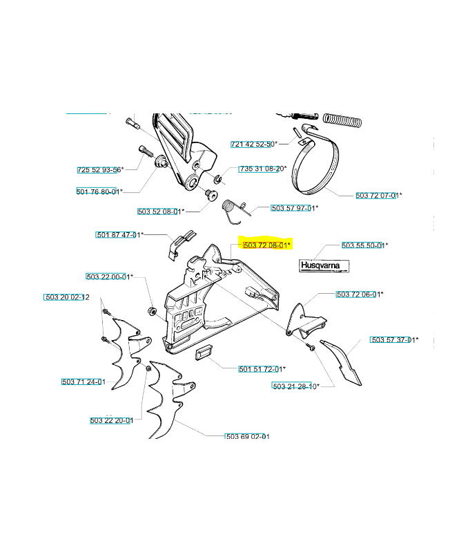 Carter frein de chaine