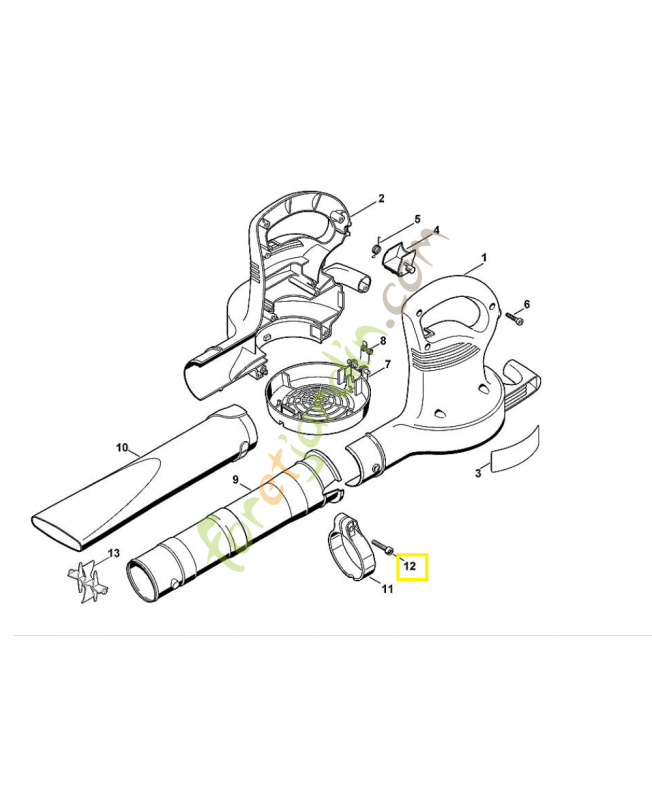 Vis 4227-701-5000. Pièce de rechange Sithl / Vicking