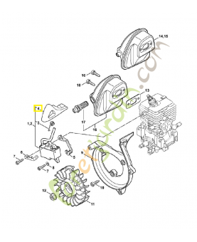Contact câble d'allumage 4241-405-1000. Pièce de rechange Sithl / Vicking