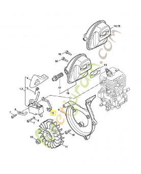 Pièce isolante 4241-405-8000. Pièce de rechange Sithl / Vicking