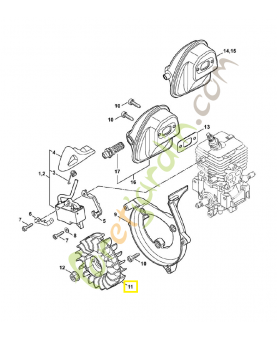 Rotor 4241-400-1200. Pièce de rechange Sithl / Vicking