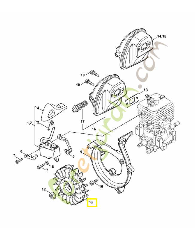 Rotor 4241-400-1200. Pièce de rechange Sithl / Vicking Rotor 4241-400-1200. Pièce de rechange Sithl / Vicking