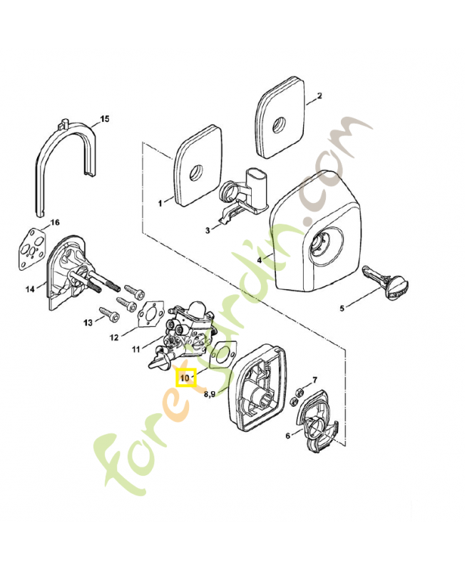 Joint 4114-149-1205 stihl. Pièce de rechange Sithl