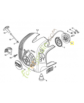 Poulie a câble 4241-195-0400. Pièce de rechange Sithl