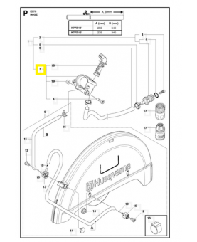 Soupape complète 578243302. Pièce détachée Husqvarna