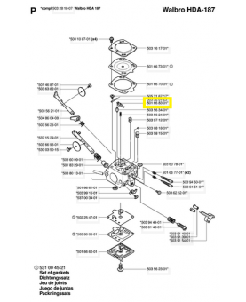 Levier 501668301. Pièce de rechange Husqvarna