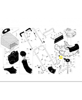 Écrou 1/4-20 532191730. Pièce de rechange Husqvarna
